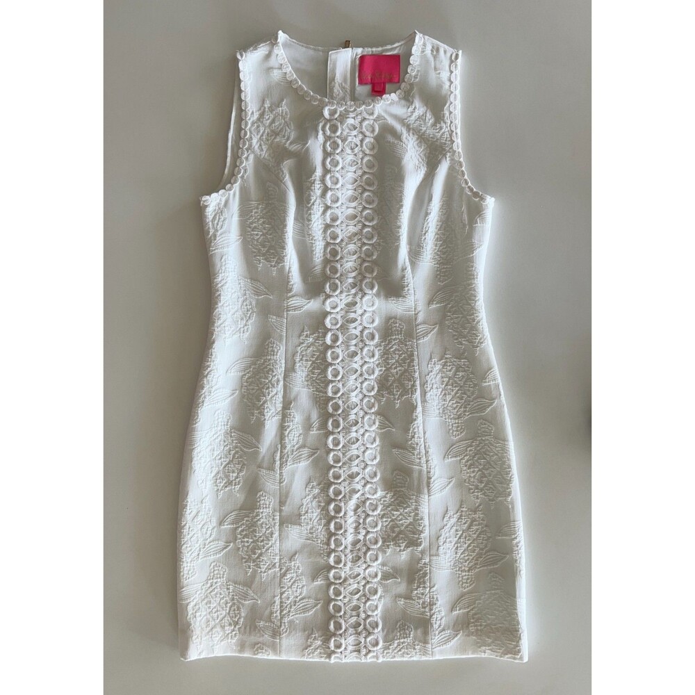 Lilly Pulitzer White Sleeveless Sheath Dress β Size 2